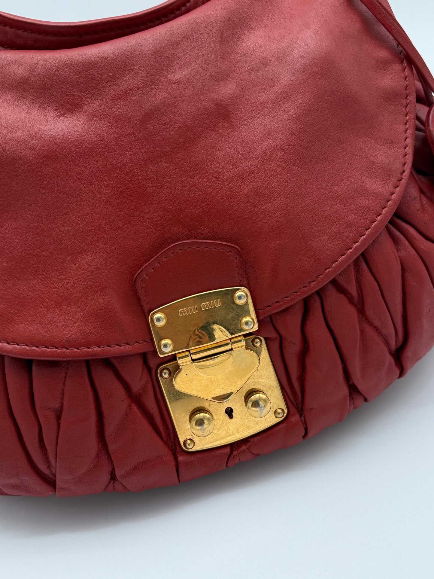 Miu Miu Matelassé Leather Flap Shoulder Bag