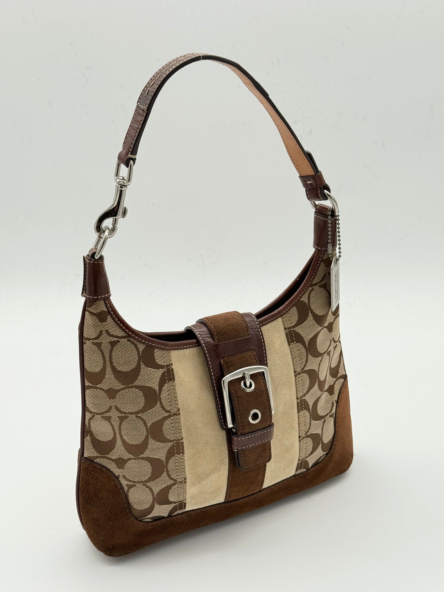 Coach Signature Buckle Shoulder Bag