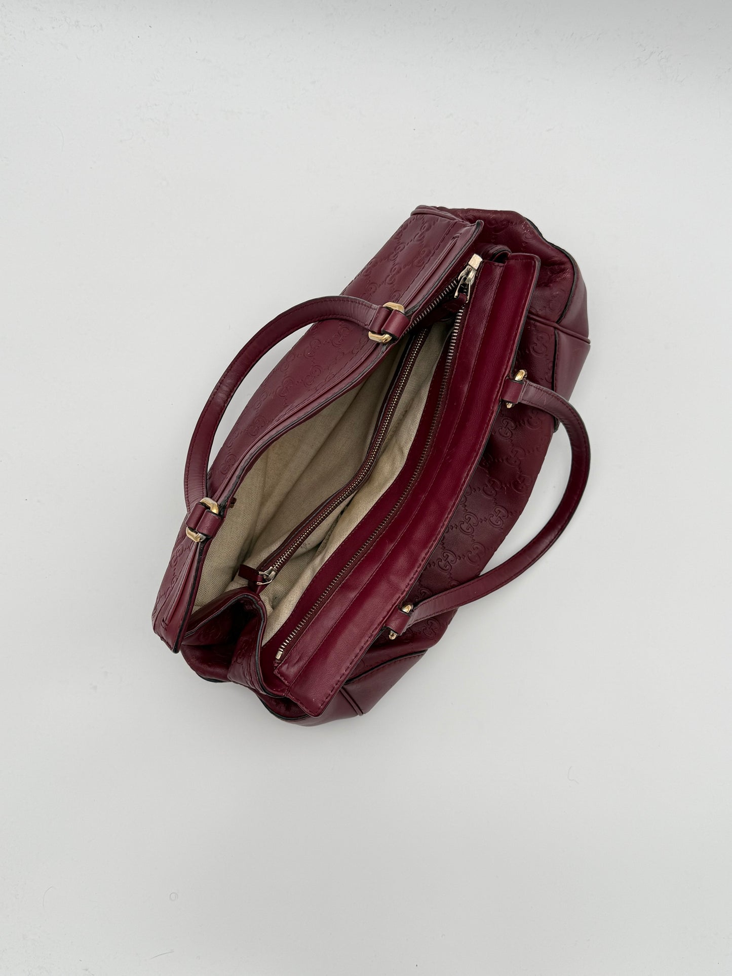 Gucci GG Embossed Leather Tote