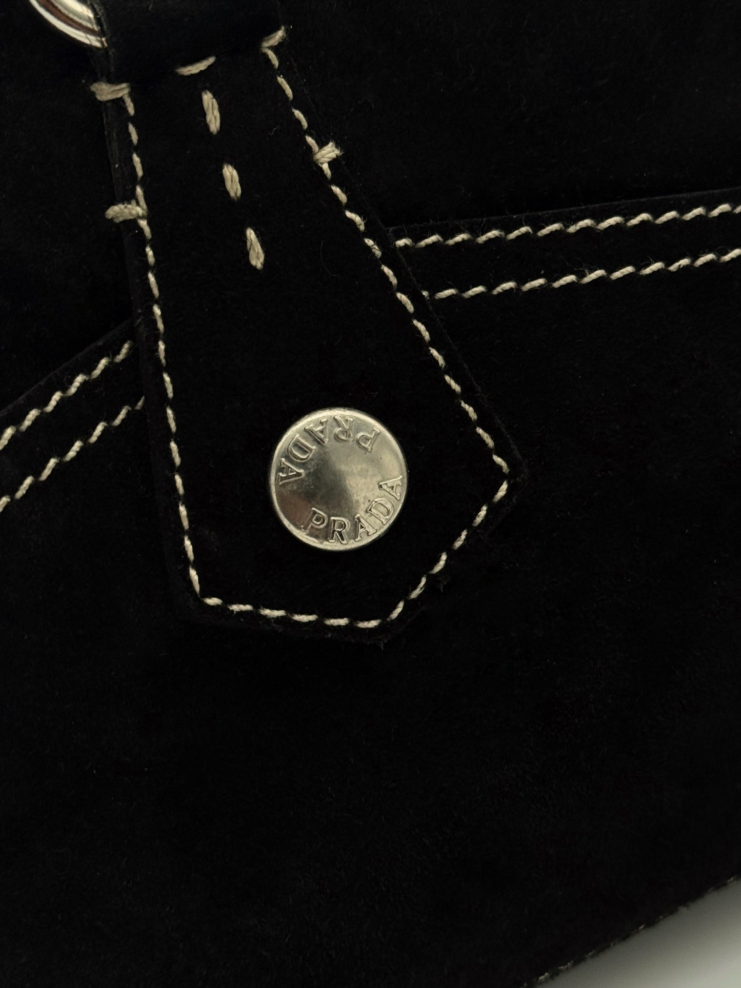 Prada Suede Shoulder Bag