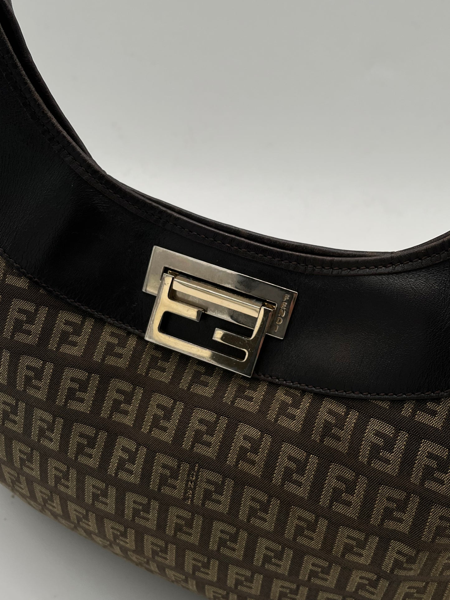 Fendi FF Canvas Shoulder Bag