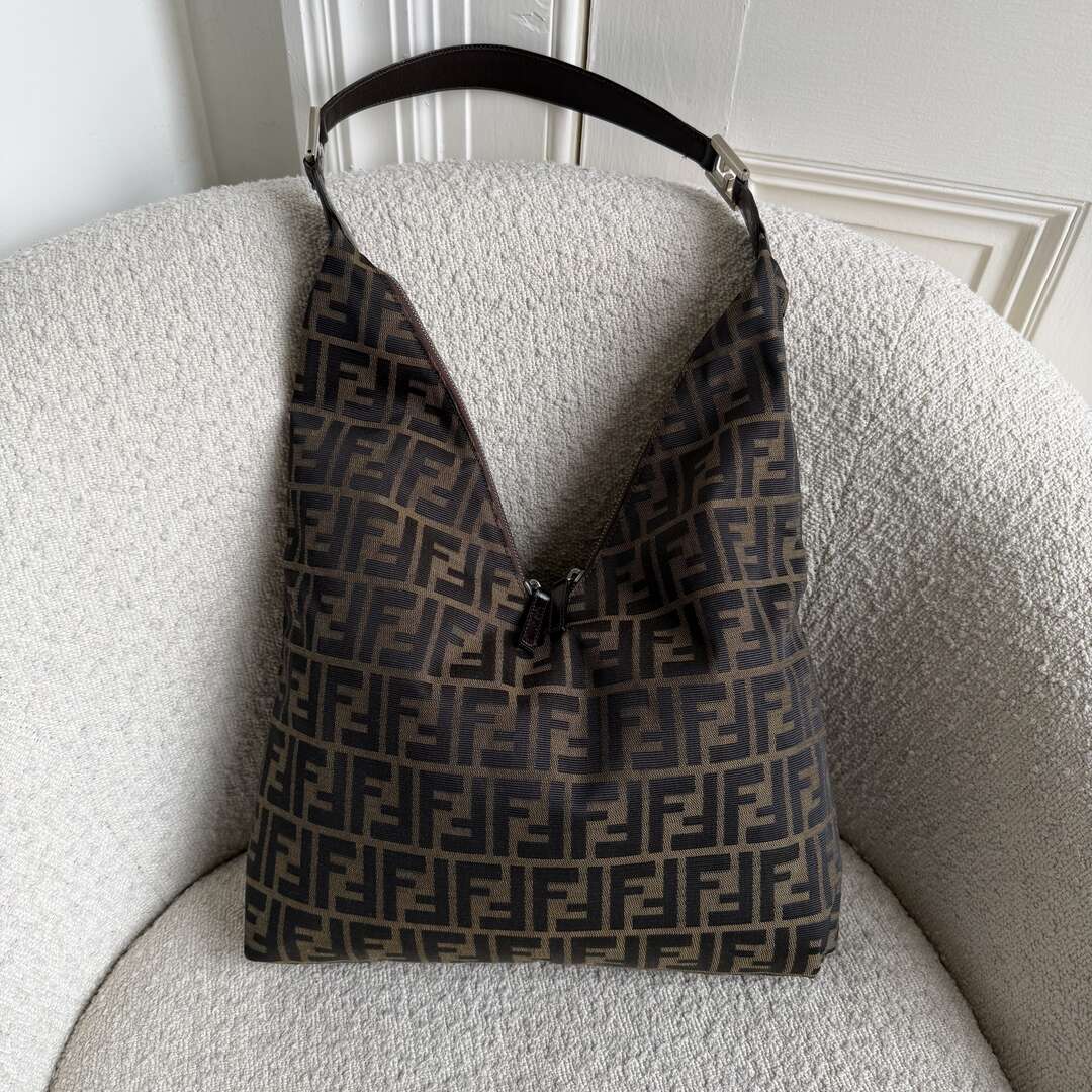 Fendi Vintage FF Monogram V Hobo Bag