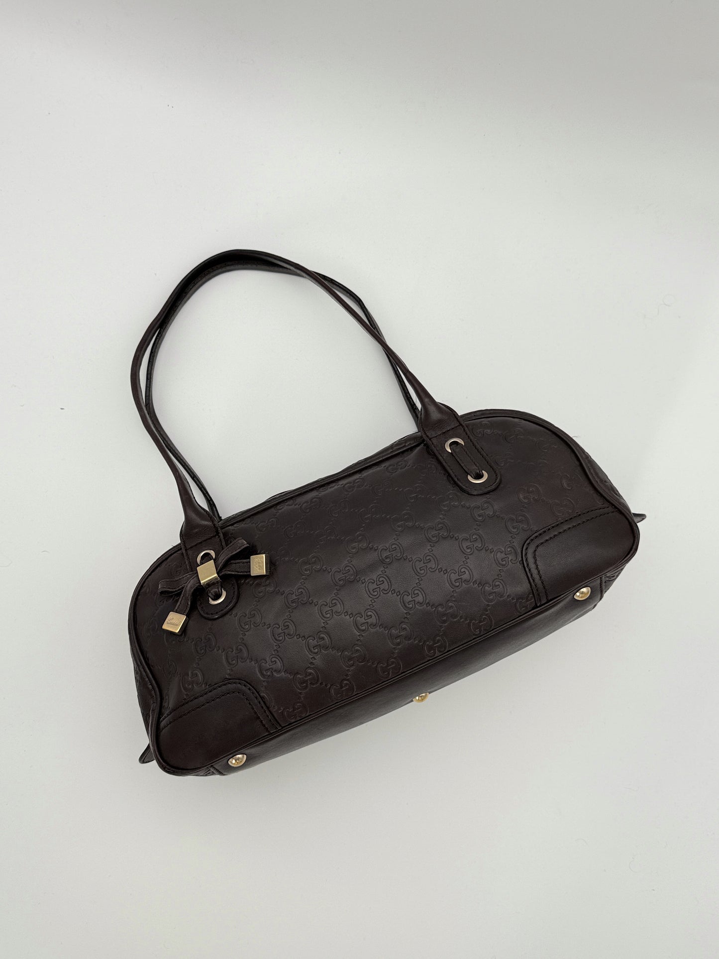 Gucci Princy Dark Burgundy GG Leather Bag