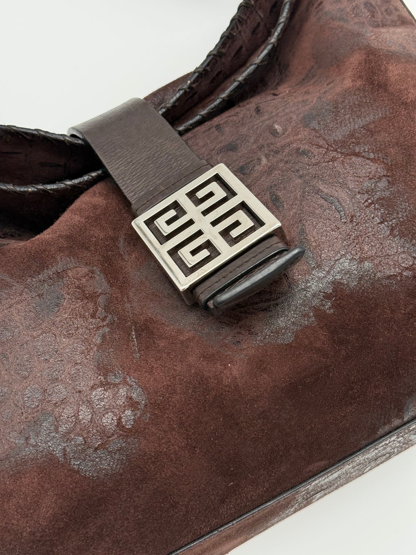 Givenchy burgundy Suede Shoulder Bag