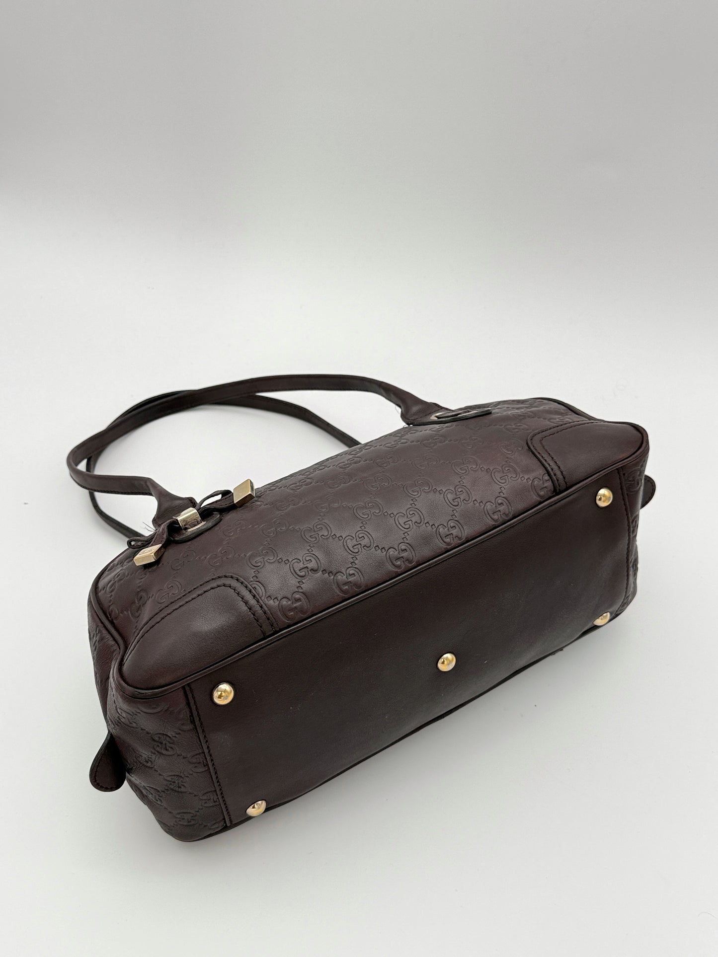 Gucci Princy Dark Burgundy GG Leather Bag