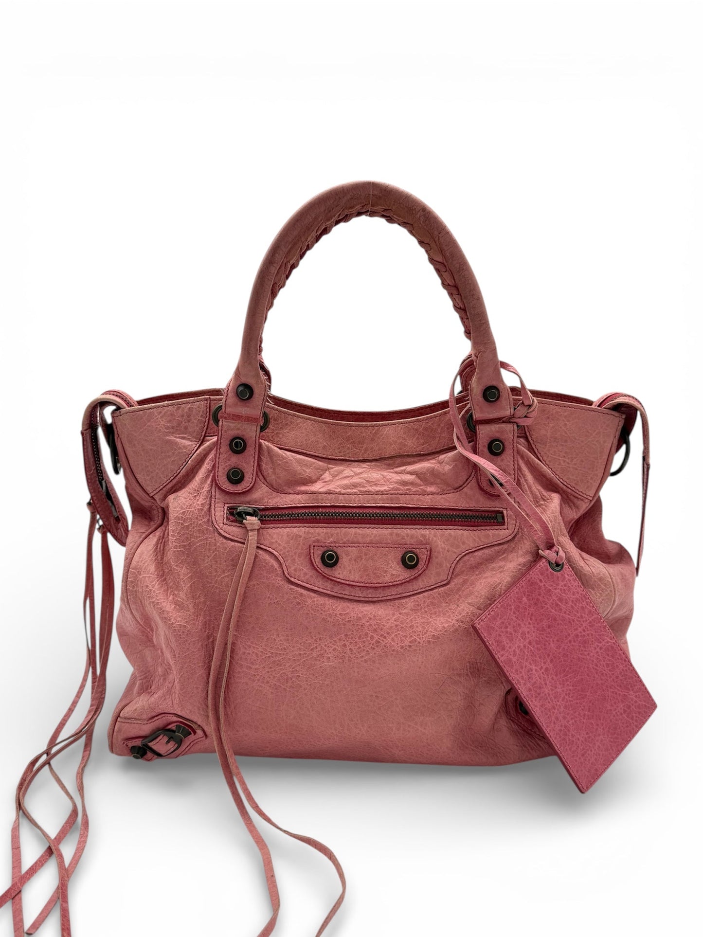 Balenciaga Classic City Bag – Pink Leather