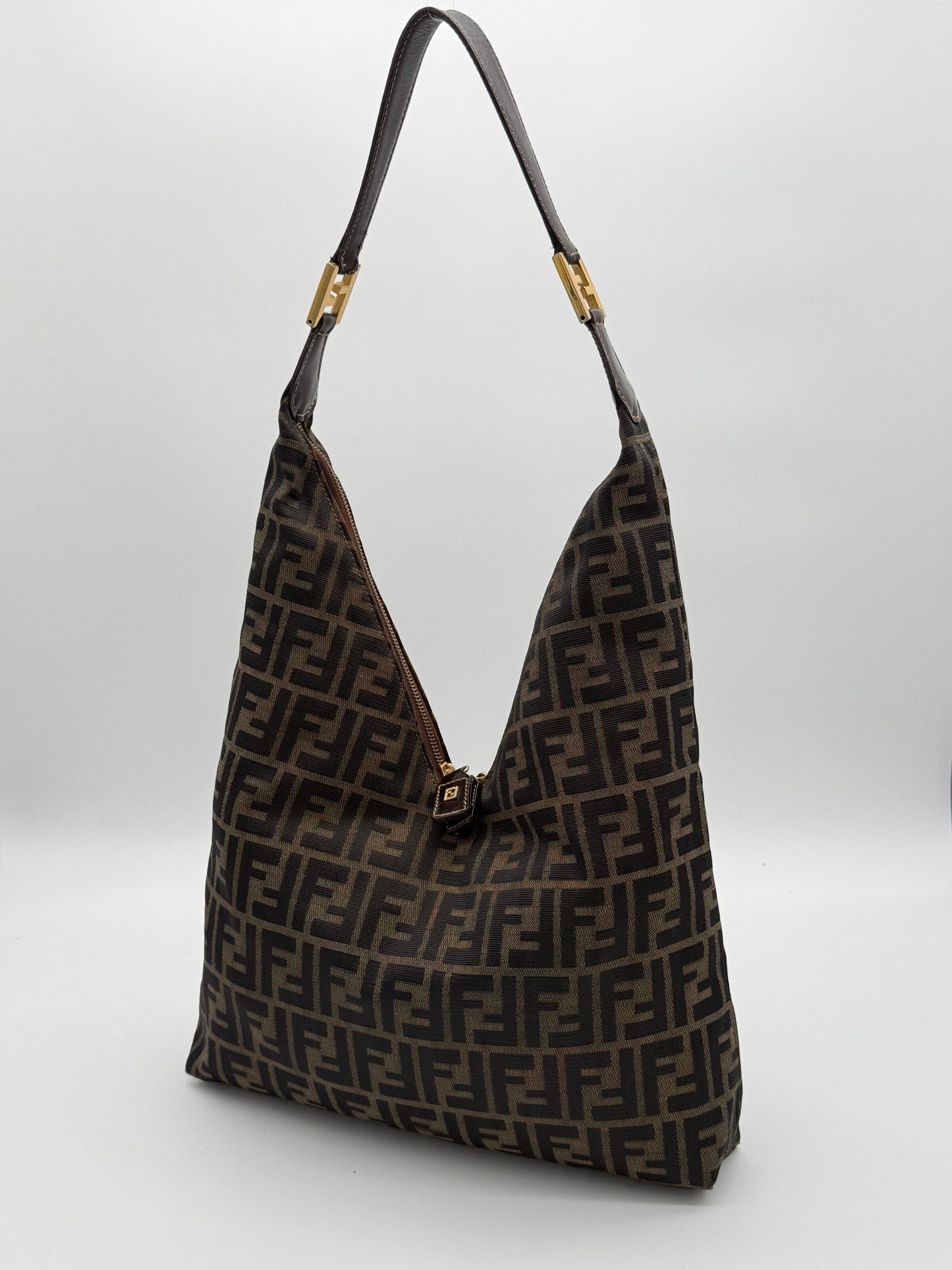 Fendi Vintage FF Monogram V Hobo Bag