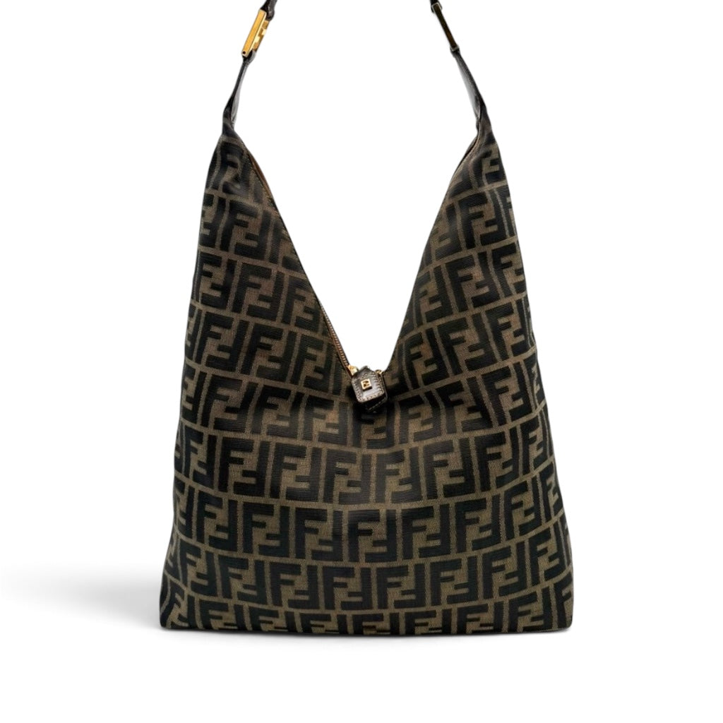 Fendi Vintage FF Monogram V Hobo Bag