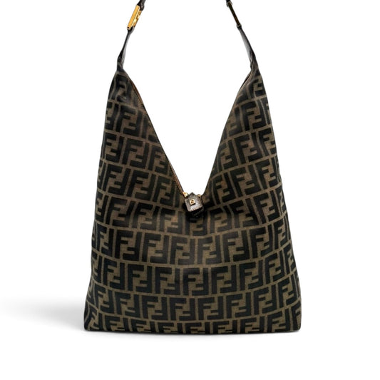 Fendi Vintage FF Monogram V Hobo Bag