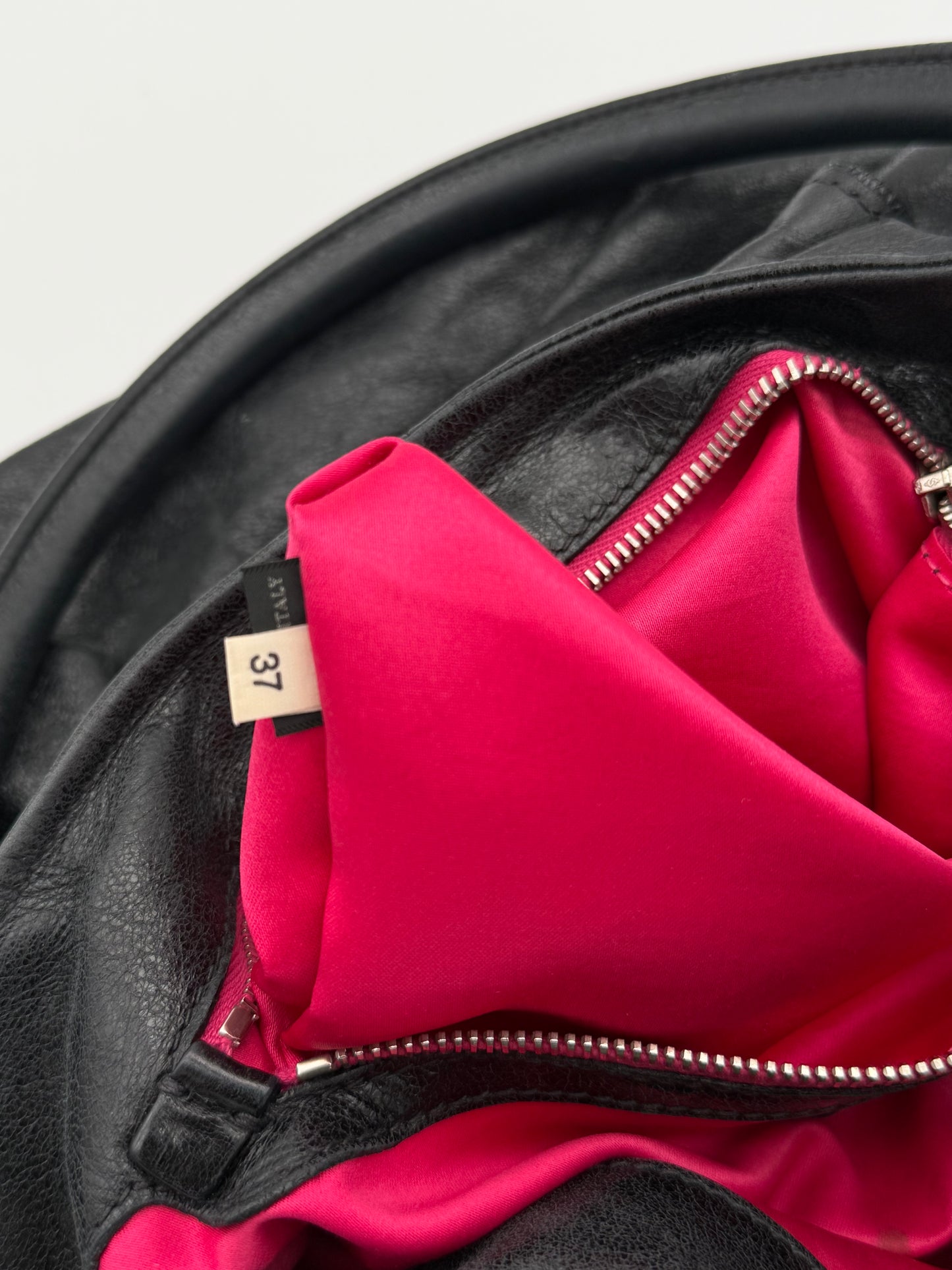 Miu Miu Black Pleated Leather Hobo Bag