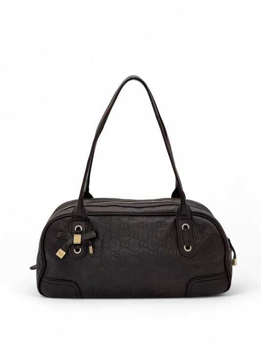 Gucci Princy Dark Burgundy GG Leather Bag