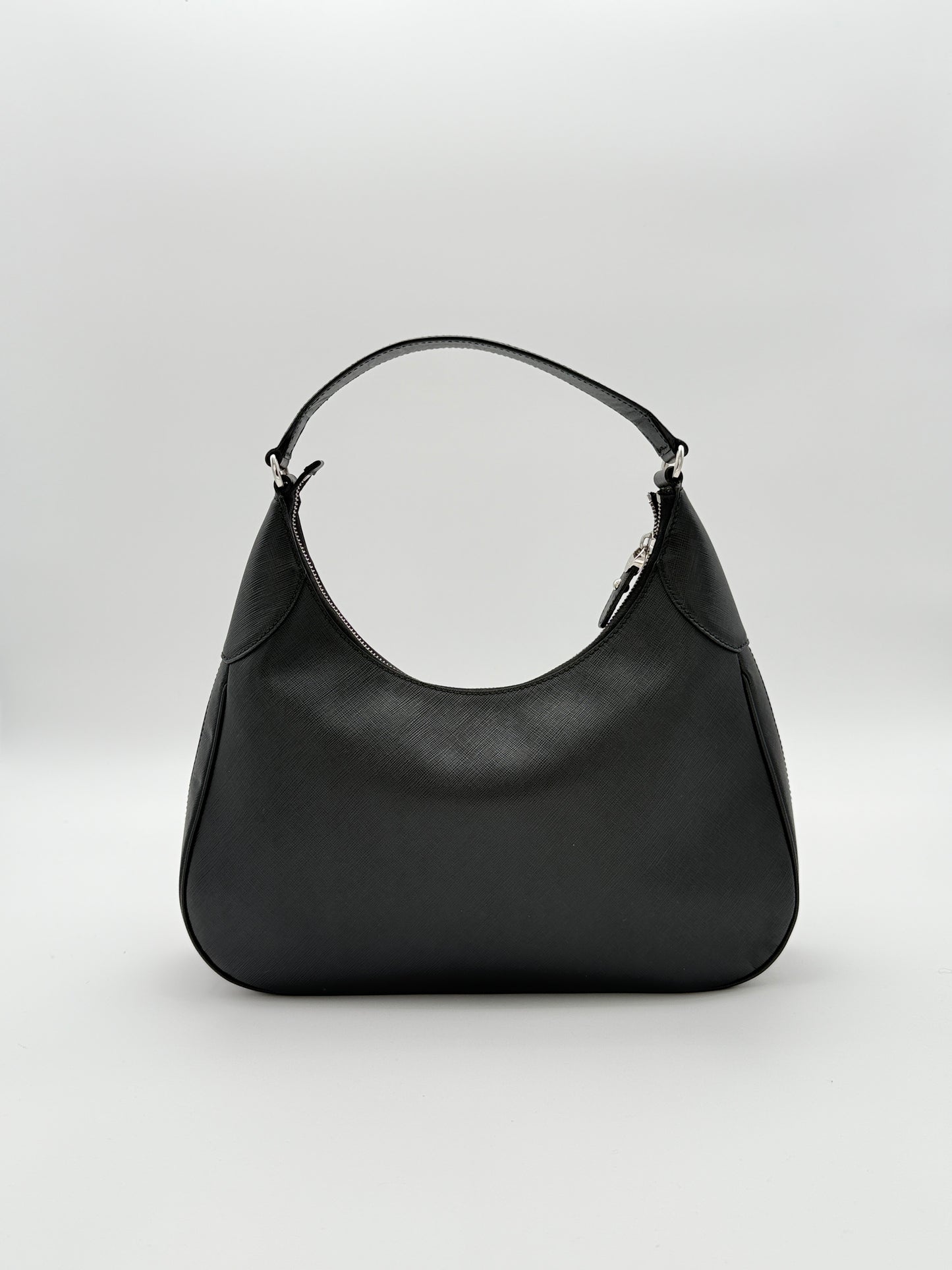 Salvatore Ferragamo Black Gancini Hobo