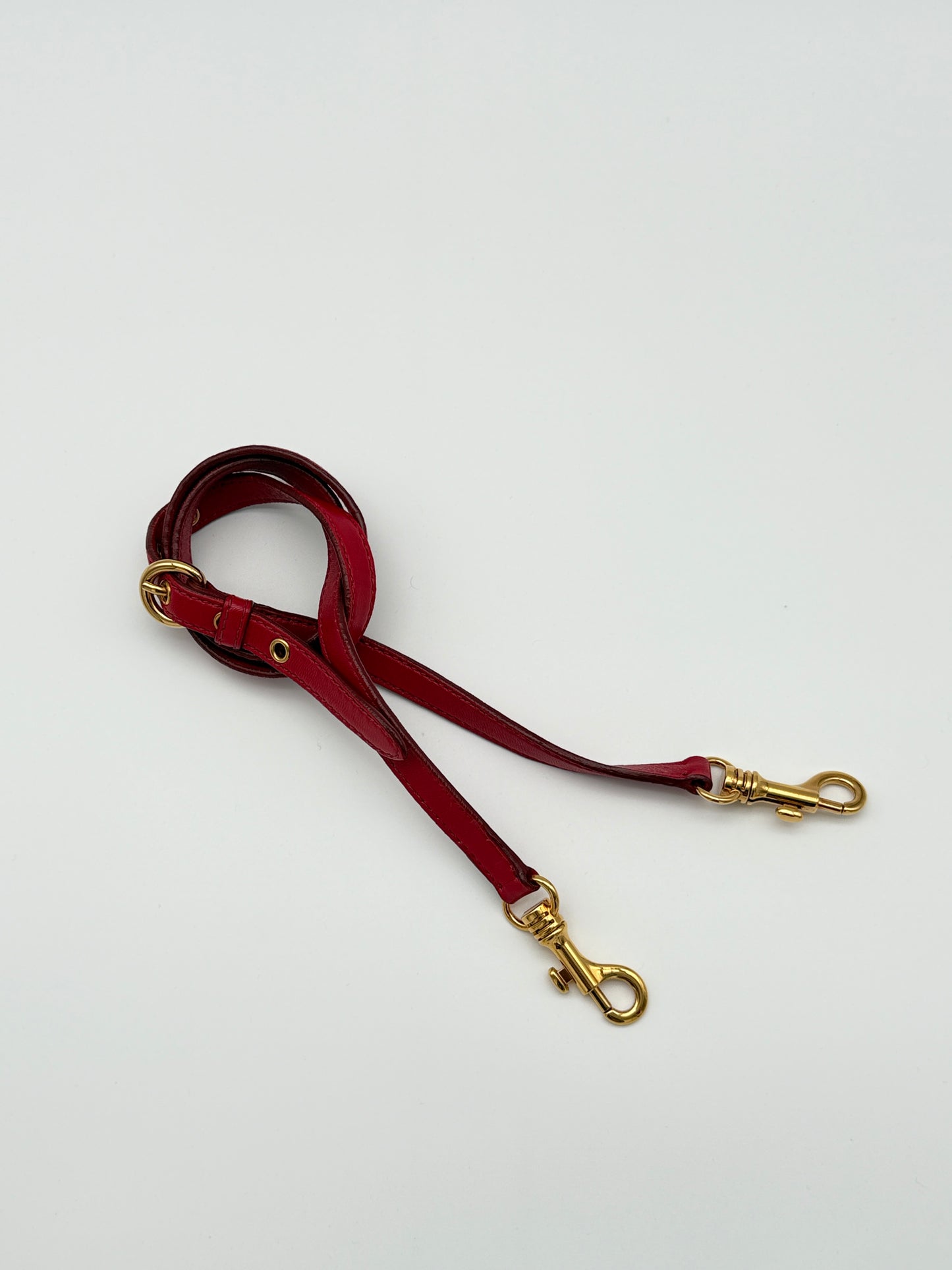 Miu Miu Red Leather Studded Bag