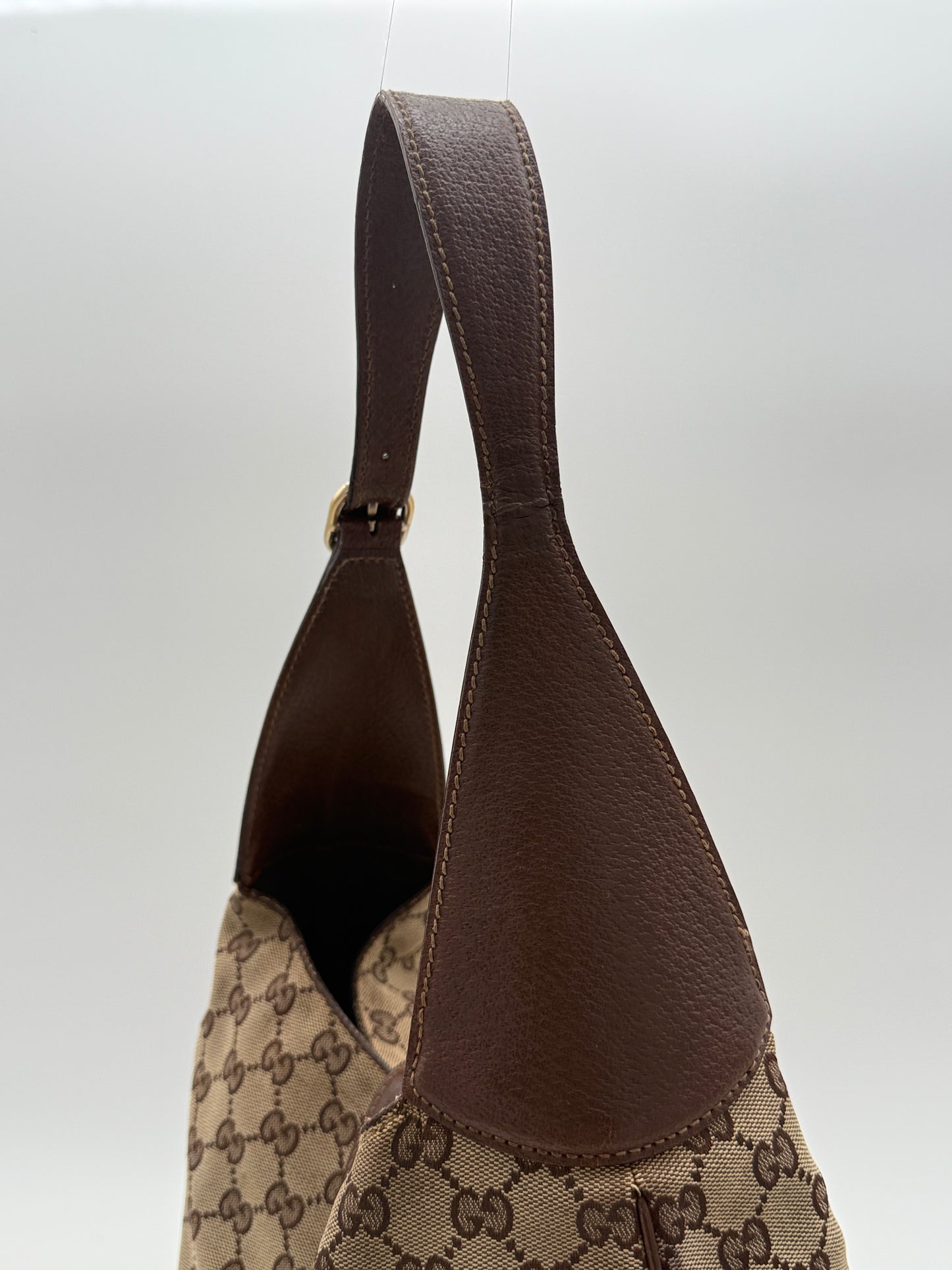 Gucci GG Canvas Jackie Brown Shoulder Bag