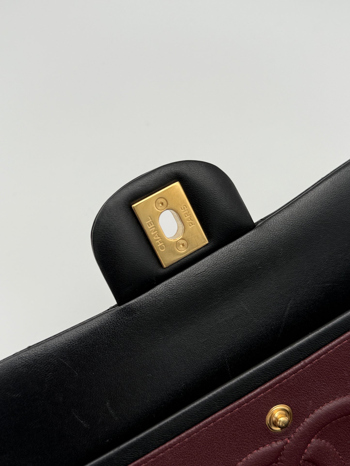Chanel Classic Double Flap Bag in Black Lambskin