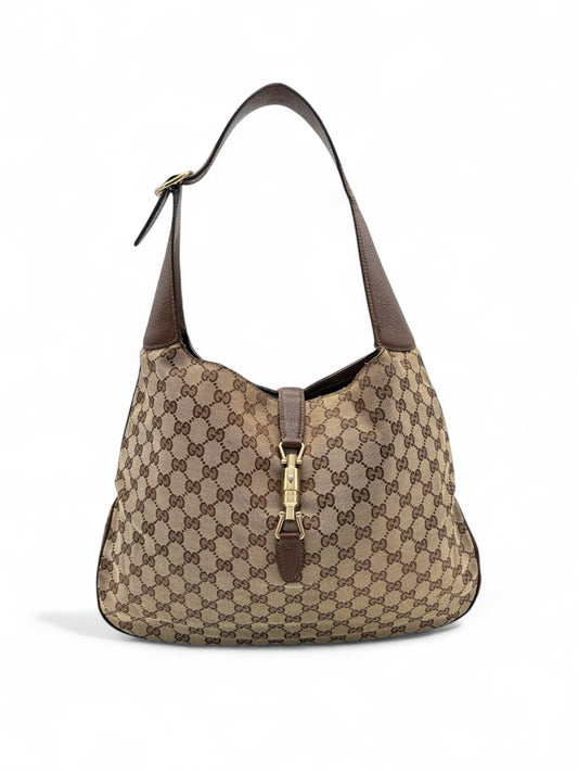 Gucci GG Canvas Jackie Brown Shoulder Bag